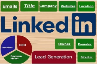 collect b2b   targeted, place leads generation email  linkedin sales navigator