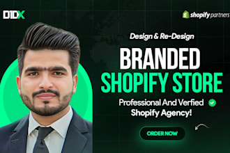 build, design shopify website, ecommerce store, branded shopify store, redesign