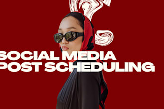 create and schedule posts on social media accounts