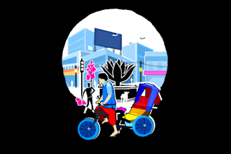draw a custom digital illustration for you