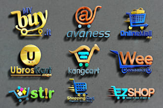 design online shopify ecommerce store logo
