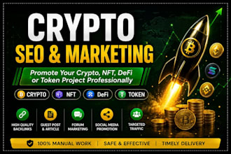 promote your crypto, nft, defi or token project professionally