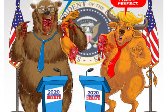 draw political cartoon and comic strip