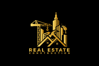do real estate property construction logo design