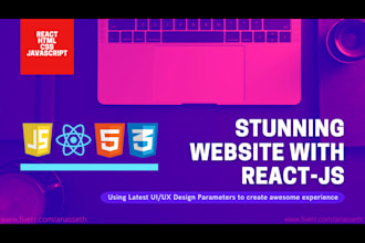 develop fullstack react web application