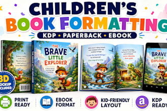 do childrens book formatting for KDP and ebook