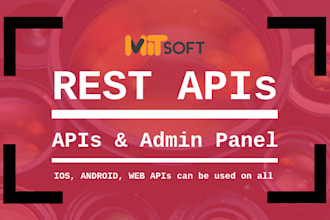 make rest apis and admin panel