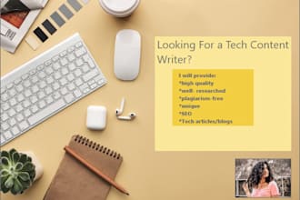 write SEO tech articles and tech blogs