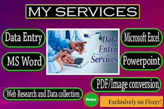 data entry, web reserarch, copy passte, tiping