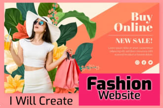 create fashion website for you