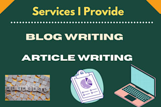 write SEO friendly blogs and articles