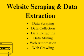 do website scraping, web scraper and data extraction