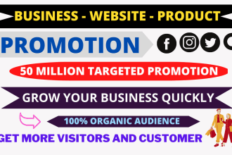 promote your business, brand, website or any link to your targeted audience