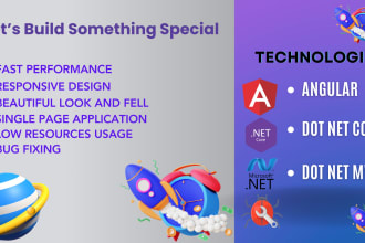 develop your dot net, dot net core and angular application