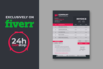 design invoice, letterhead, receipt, proforma, and quotation template