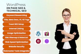 do wordpress onpage seo and technical optimization