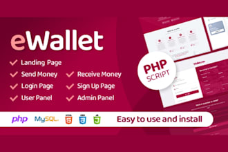 develop ewallet website for you