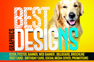 design flyer, poster banner and all graphics work