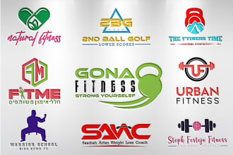 do modern gym, worrior,intial,fitness and health logo