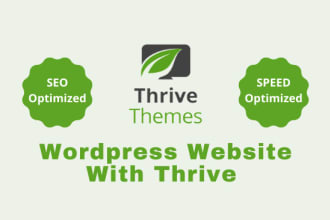 build website with thrive theme and thrive architect
