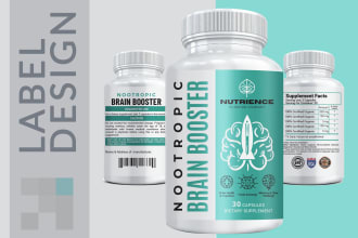 professional custom label design, product packaging and branding
