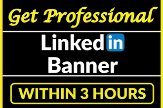 design professional linkedin banner for you