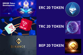 create erc20 trc20 and bep20 token on blockchain
