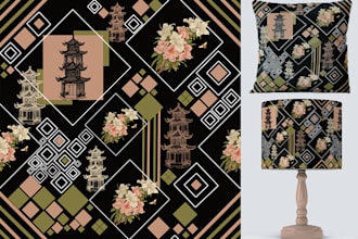 create seamless patterns, textile prints, home decor prints