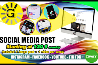 design your post and video for social media