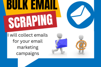 do bulk email scraping, email finding, email validation, etc