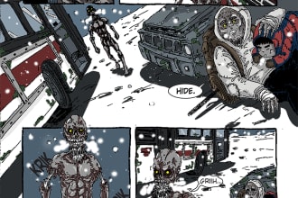 make your comic book page in any style you like