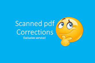 edit pdf scanned documents