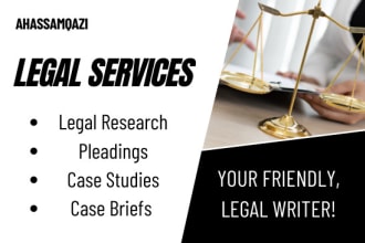 do legal research, legal case study, and case briefs