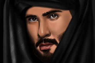 draw realistic digital portraits