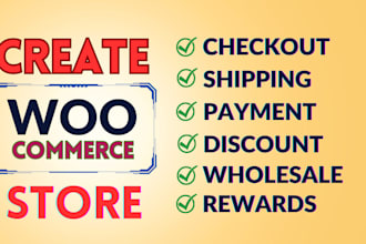 build amazing ecommerce store, woocommerce dropshipping store, wordpress store
