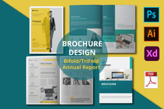 design  bifold, trifold  brochure, annual report, magazine