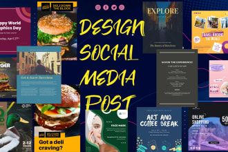 design social media and instagram post