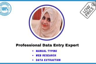 do manual typing data and data extraction