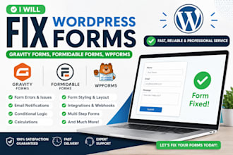fix wordpress gravity forms, formidable forms, wpforms