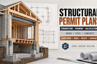 do structural engineering drawings and calculations for USA building permit