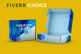 design mailer box packaging design, subscription box within 24 hours