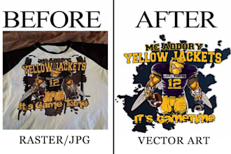 do raster to vector, jpg to vector conversion