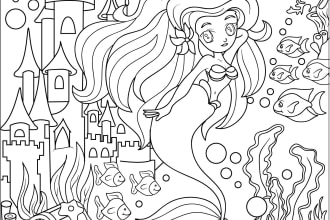 create creative playful fun colouring books for children