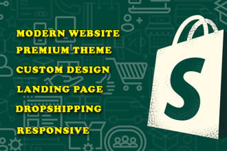 desing or build a stunning shopify fashion, clothing, jewelry, boutique store