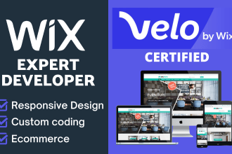 redesign your wix website and add velo custom code features