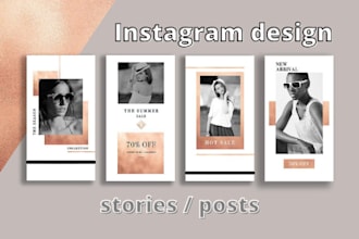 design instagram stories and posts