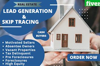 generate quality real estate leads and skip tracing