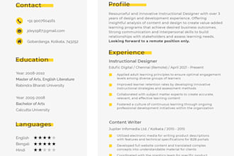 design an exclusive professional resume that gets you hired
