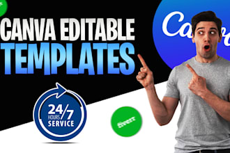 create editable canva template