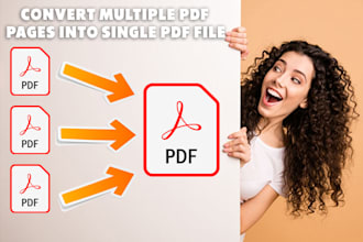 combine merge convert multiple pdf pages into a single file